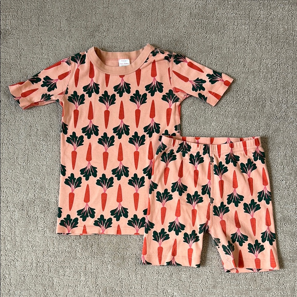 Hanna Andersson Orange and Green Pajama Sets
